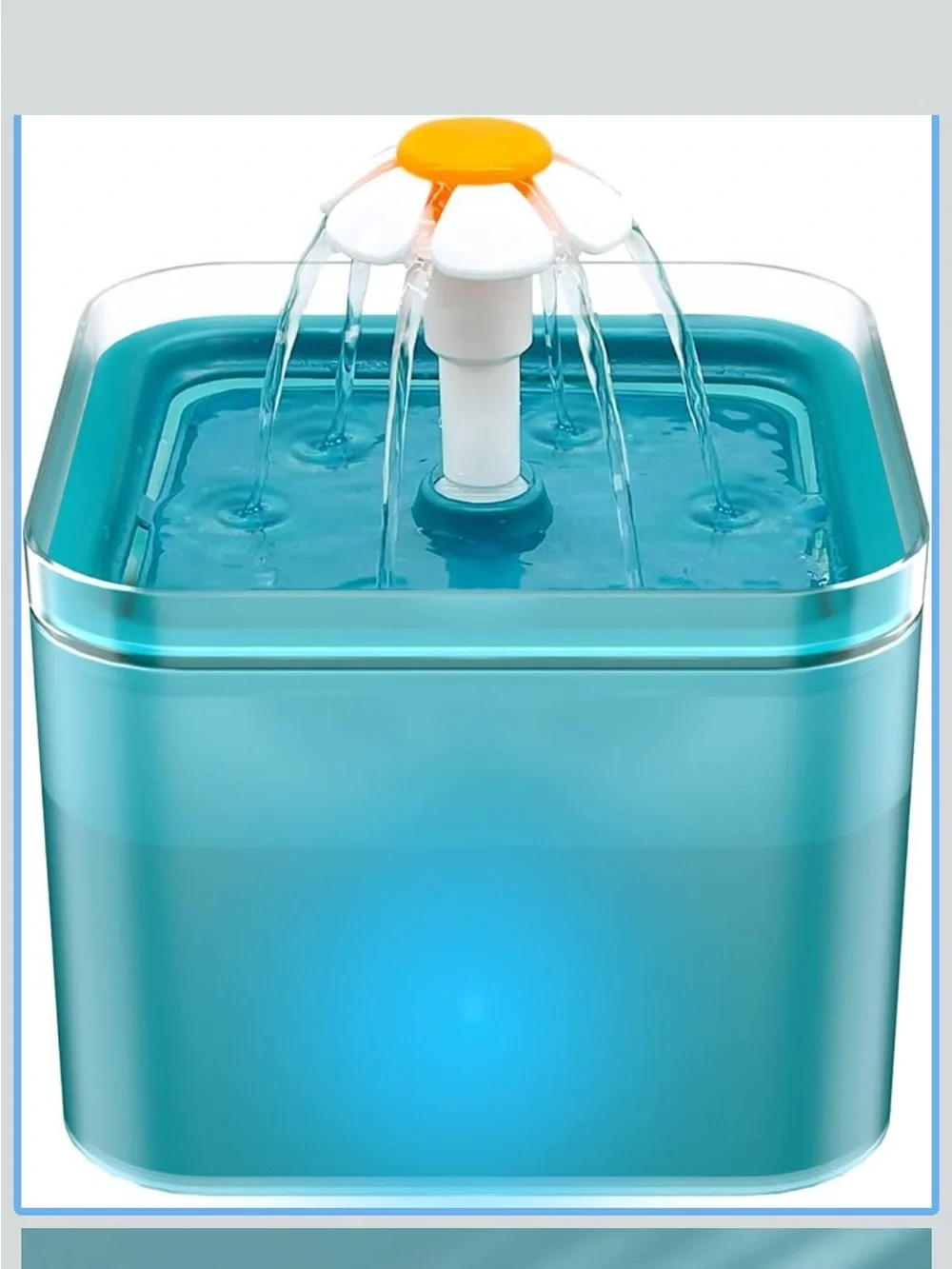 67oz Pet Water Fountain with Daisy Spout